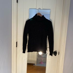 Black turtleneck sweater